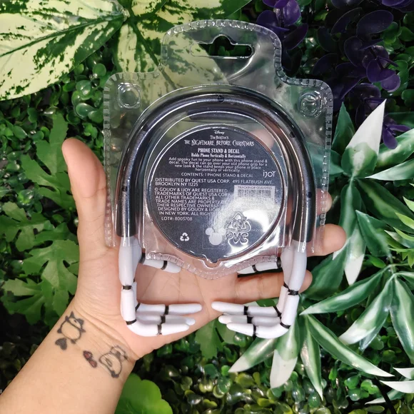 Hand Phone Stand Jack Skeleton Nightmare Before Christmas Phone Stand & Decal - Picture 2 of 7